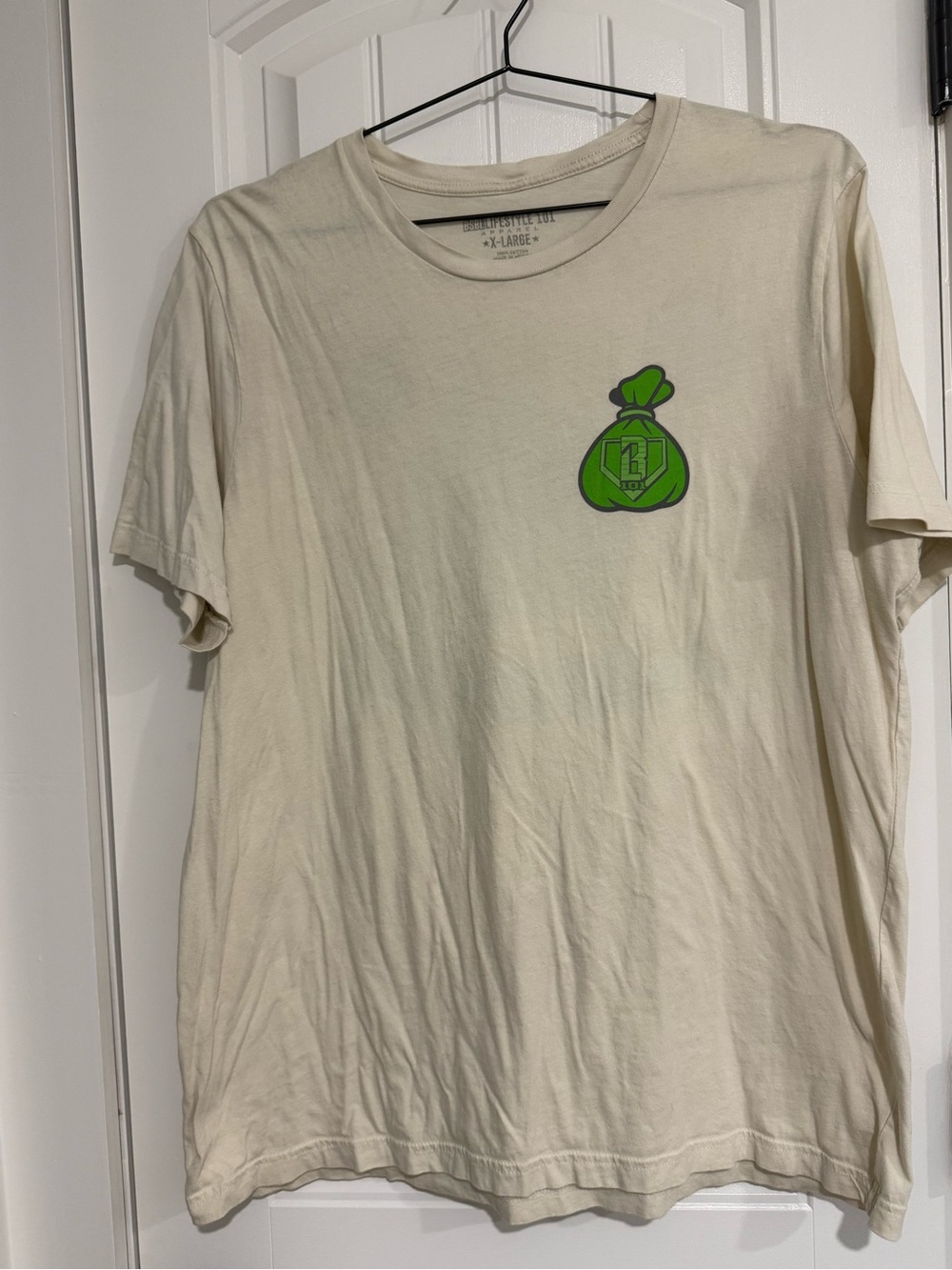 Mens Baseball Lifestyle 101 Bag Chasing XL tee